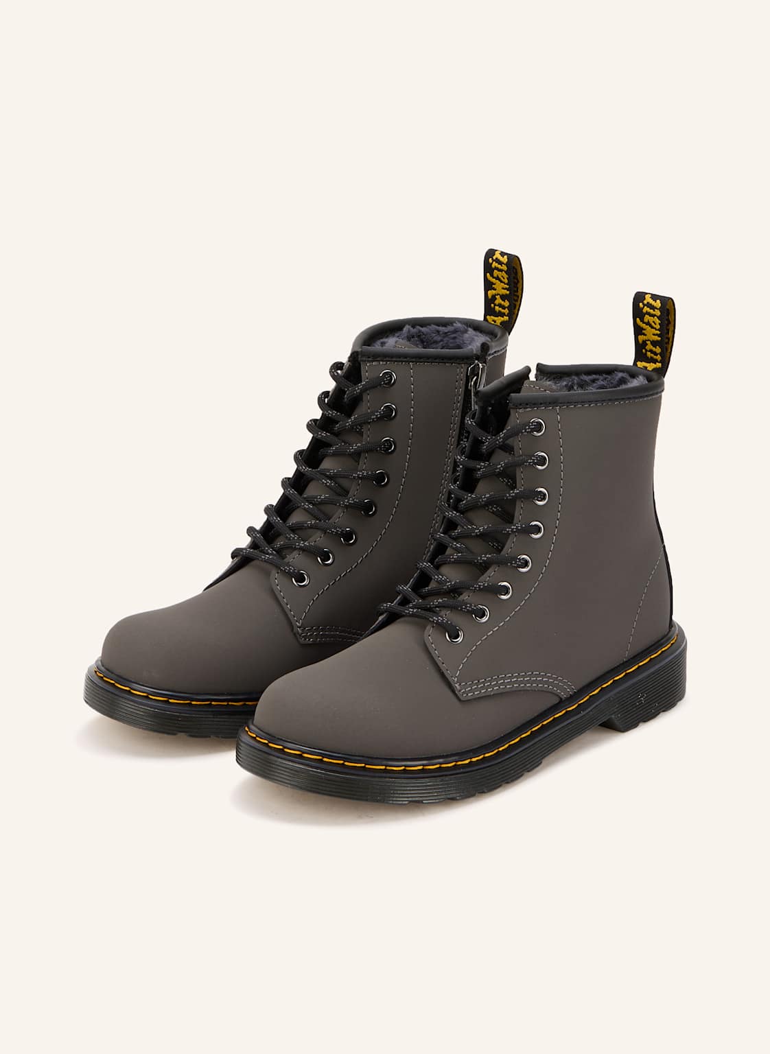 Dr. Martens Botki Sznurowane Serena grau