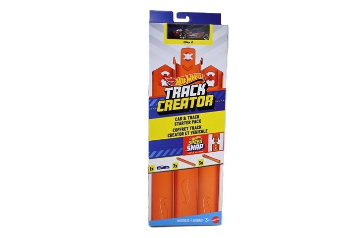 Hot Wheels - zestaw torów - elastyczne, proste autko - zabawka