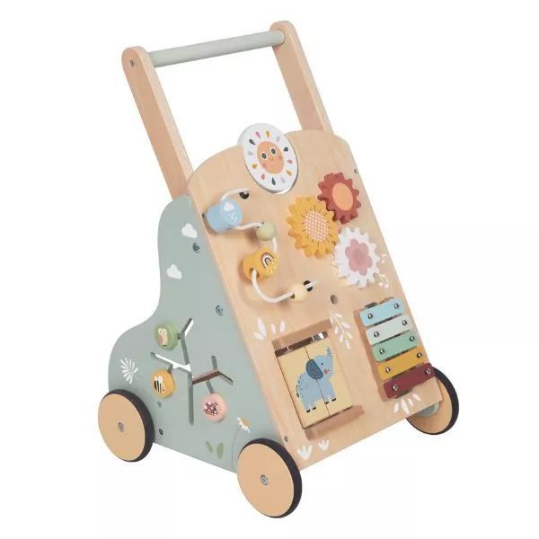 Tooky Toy: Drewniany chodzik z panelem manipulacyjnym