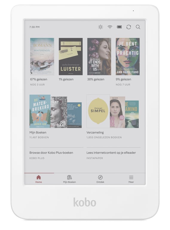 Kobo Clara Colour czytnik e-booków Ekran dotykowy 16 GB Wi-Fi Biały
