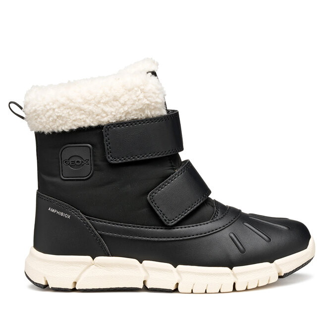Śniegowce Geox J Flexyper B Ab J46APC 0BCFU C9999 S Czarny