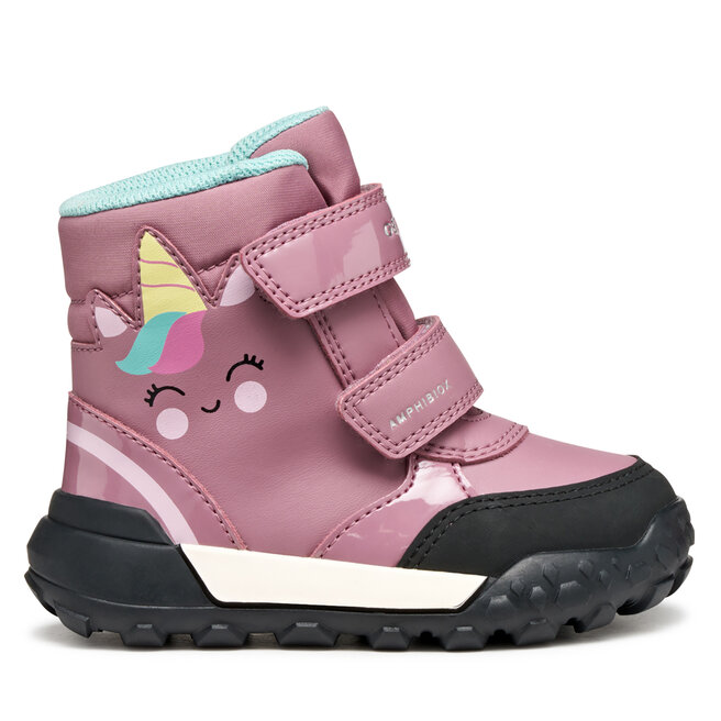 Śniegowce Geox B Trekkyup B Ab B566MD 054FU C8006 S Różowy