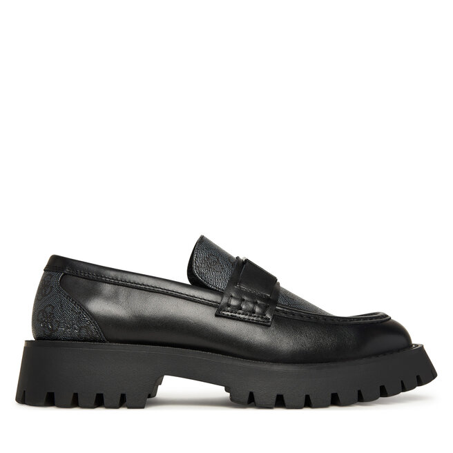 Loafersy Guess FMFZIA LEL14 Czarny