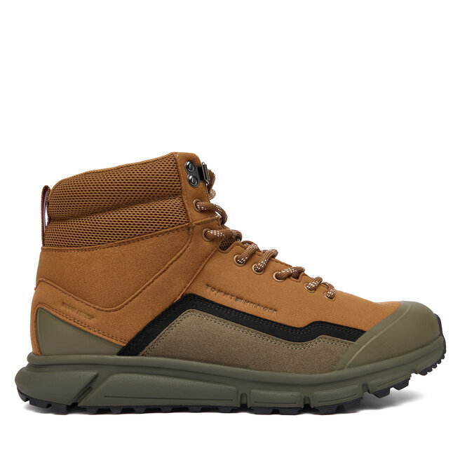 Trzewiki Tommy Hilfiger Outdoor Runner Hi Wpm FM0FM05575 Brązowy