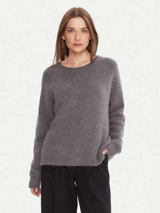 Kontatto Sweter 3M0863C Szary Relaxed Fit
