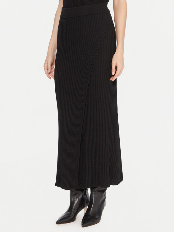 Kontatto Spódnica maxi 3M0955C Czarny Regular Fit