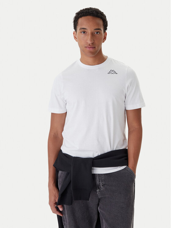 Kappa Komplet 5 t-shirtów Logo Myrto 322563W Biały Regular Fit