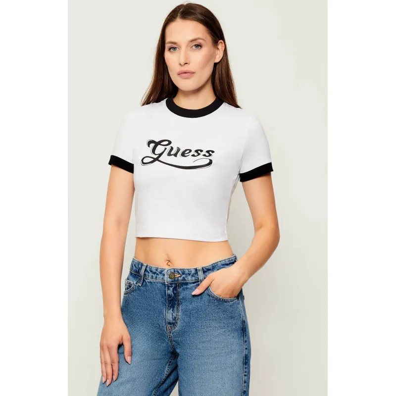 GUESS T-shirt GLOSSY Cropped Fit