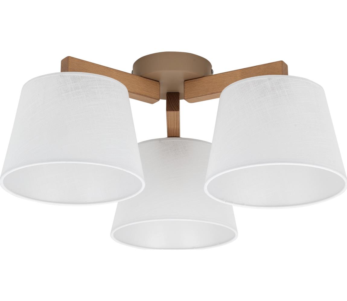 Brilagi - Przysufitowy żyrandol LATTE SABIA 3xE27/60W/230V sosna/biały