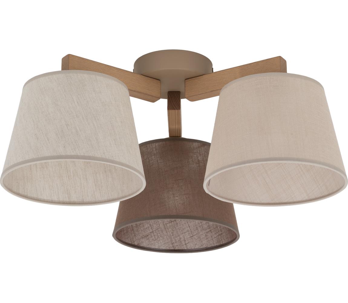 Brilagi - Przysufitowy żyrandol LATTE SABIA 3xE27/60W/230V sosna/mix