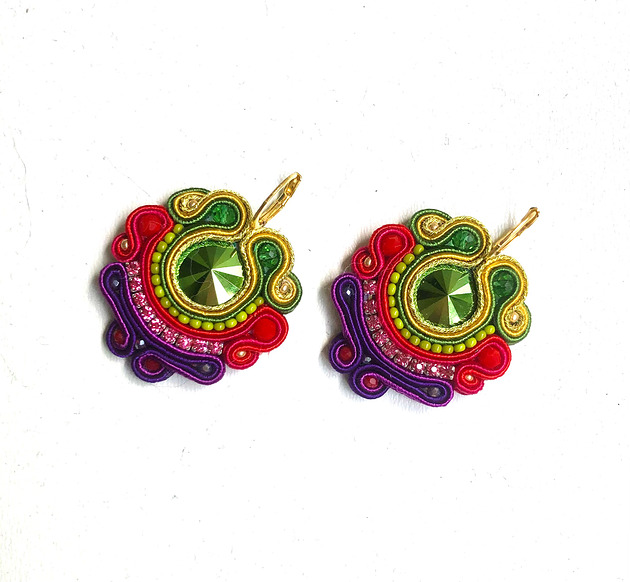 Sutaszowe kolczyki AGUEDA