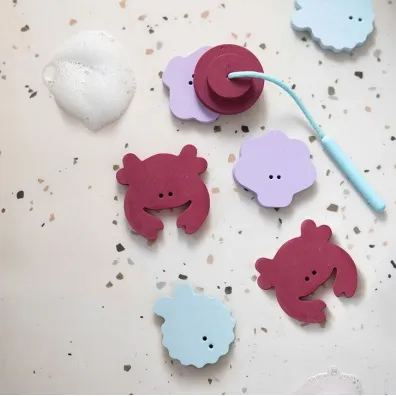 Zestaw piankowych naklejek do kąpieli z wędką Seaside Quut