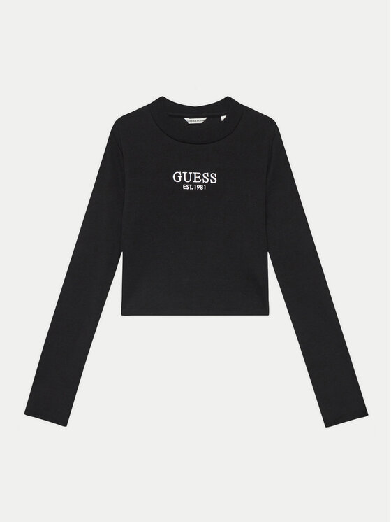 Guess Bluzka J4YI49 KBZP4 Czarny Regular Fit