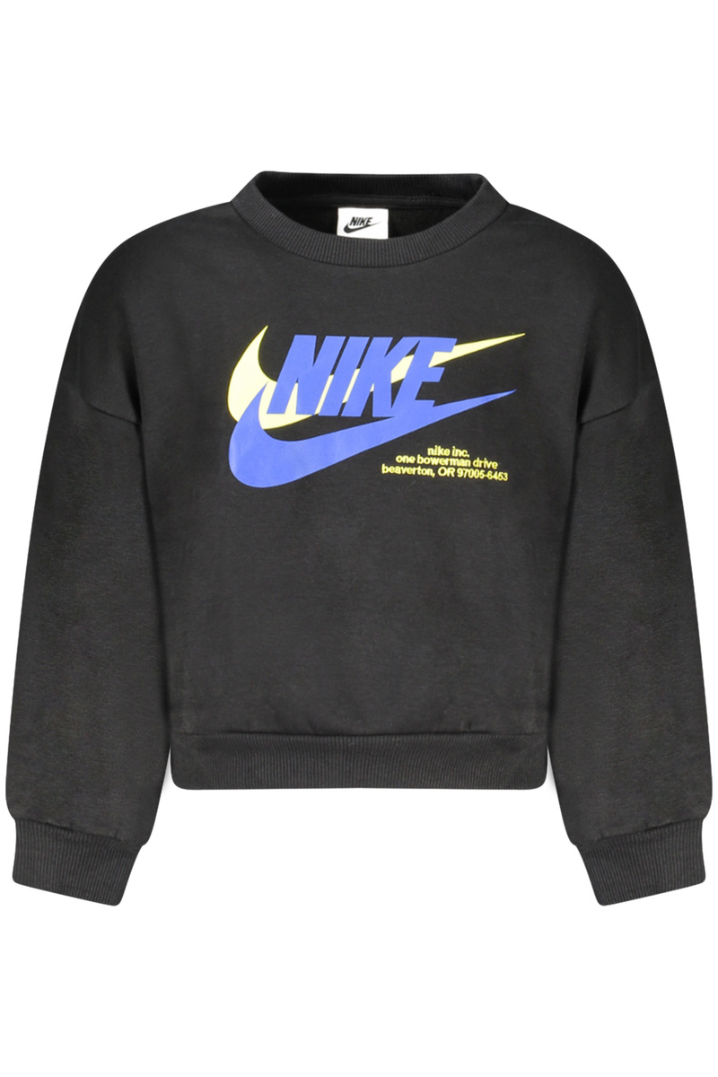 CZARNA BLUZA DZIECIĘCA NIKE Z ROZPINANYM NA ZAMEK