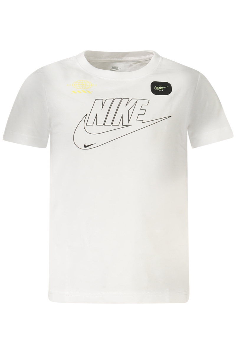 KOSZULKA NIKE Z KRÓTKIM RĘKAWEM DLA DZIECI, BIAŁA