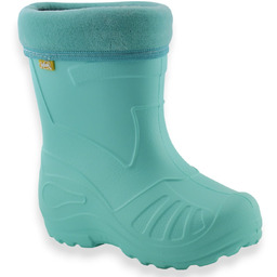 Lekkie ocieplane kalosze dla dziewczynki Befado 162P/X109 Miętowe