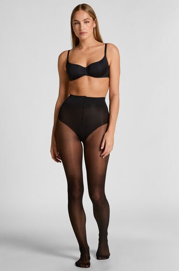 Hunkemöller Rajstopy 40 Den Core Control Czarny
