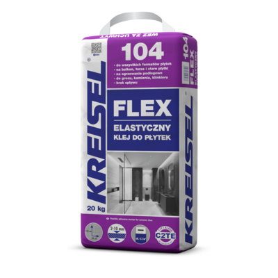 Elastyczny klej do płytek FLEX 104 20 kg Kreisel