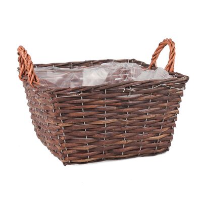 Kosz z uchwytami kwadratowy 30 x 30 x 16/22 cm