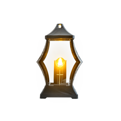 Lampion LED świeca 18,5 x 30 cm mix