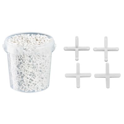 Krzyżyki dystansowe 1 mm 1800 sztuk w wiaderku Hardy