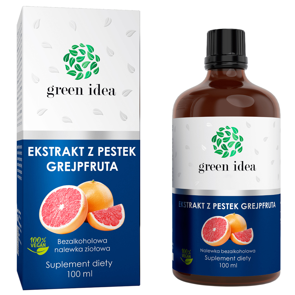 Green Idea Ekstrakt z pestek grejpfruta, nalewka bezalkoholowa, 100 ml