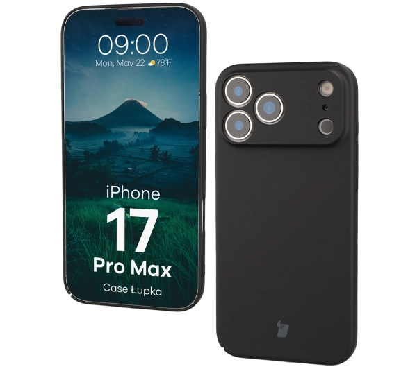 Bizon Łupka do Apple iPhone 17 Pro Max Czarny