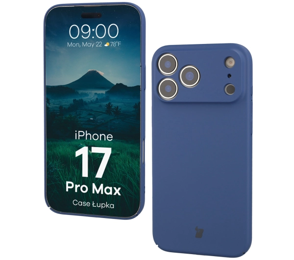 Bizon Łupka do Apple iPhone 17 Pro Max Niebieski