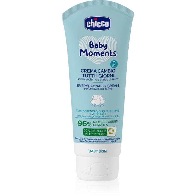 Chicco Baby Moments Everyday Nappy Cream krem do codziennej pielęgnacji pupy bezzapachowy 100 ml
