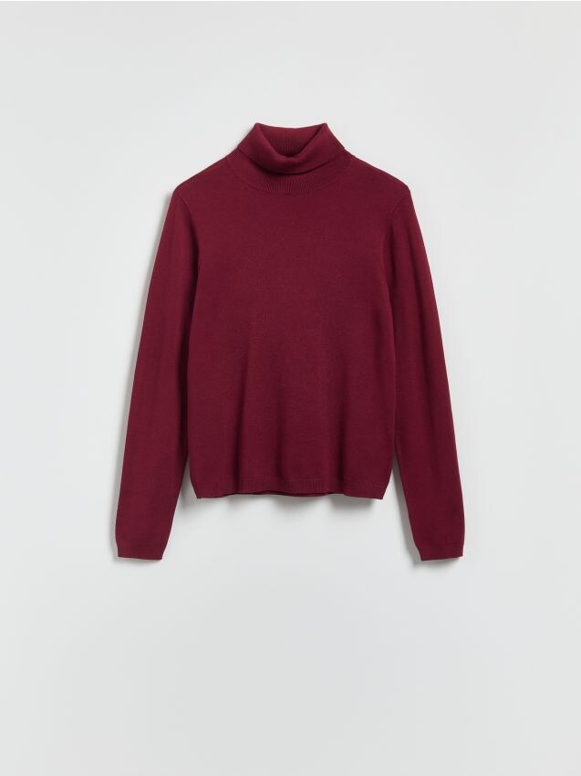 Reserved - Golf z wiskozą - bordowy