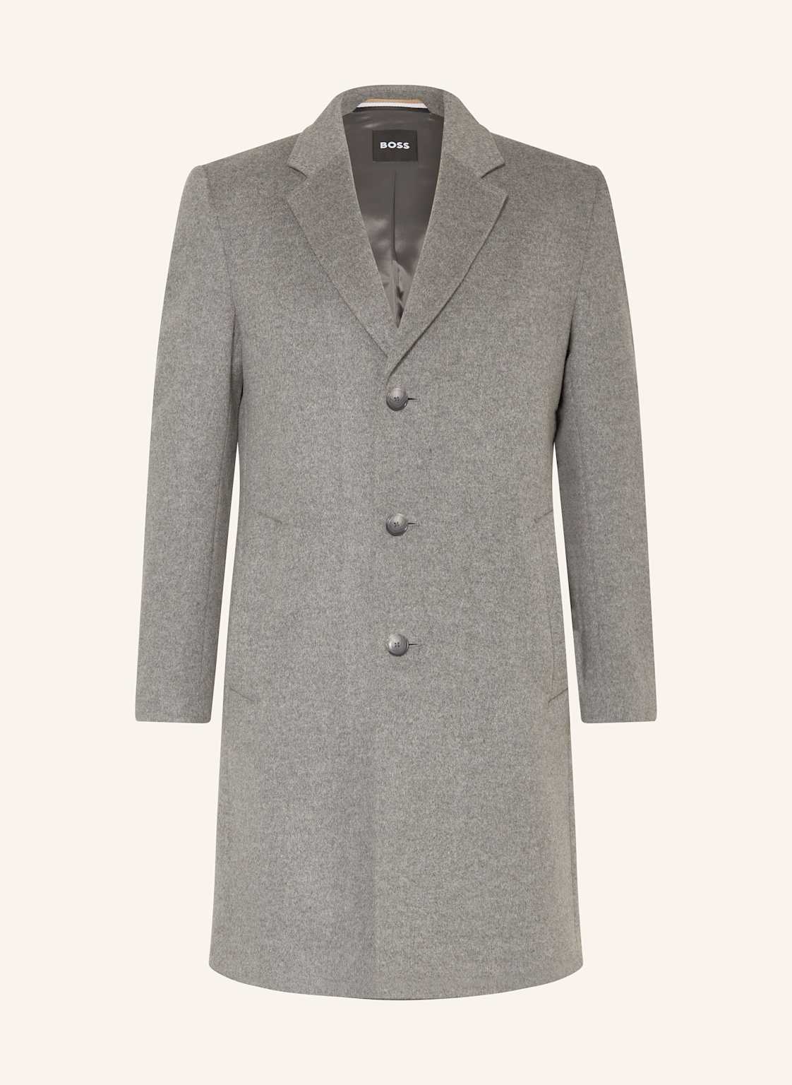 Boss Płaszcz Wełniany Hyde grau