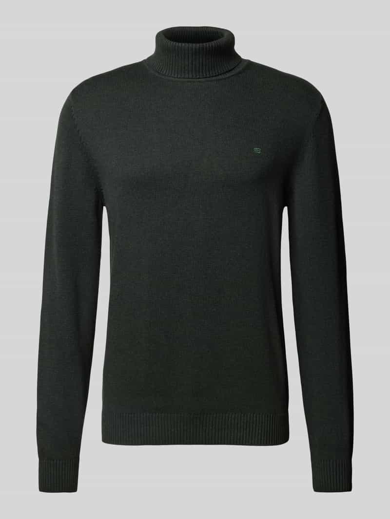 Sweter o kroju slim fit z dodatkiem wełny z efektem dzianiny