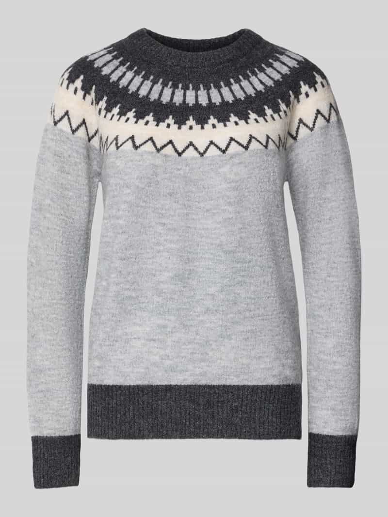 Sweter z dzianiny o kroju regular fit z dodatkiem wełny model ‘SIMONE’