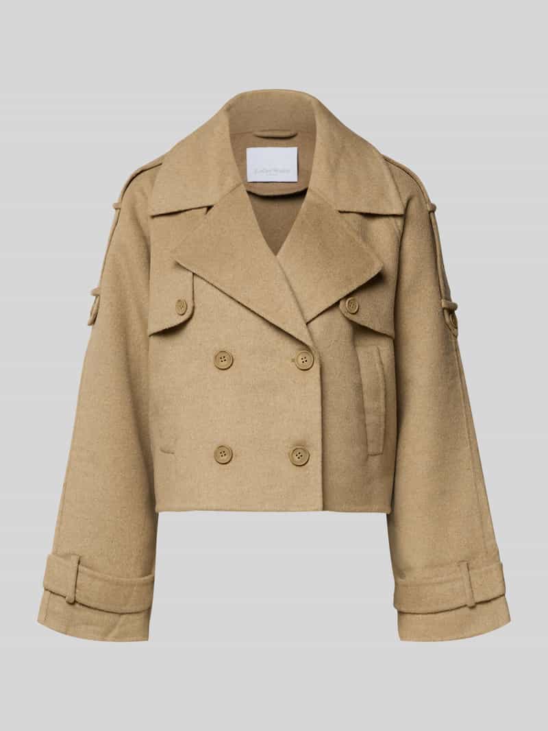 Kurtka z kołnierzem z połami model ‘Elianna’