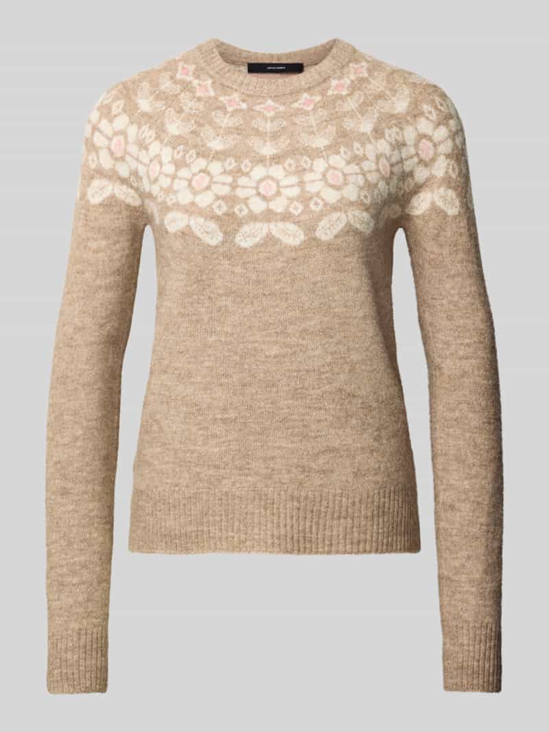 Sweter z dzianiny o kroju regular fit z dodatkiem wełny model ‘SIMONE’