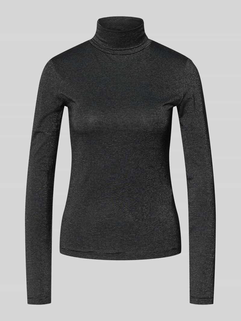 Golf o kroju slim fit z mieszanki wiskozy model ‘LAVA GLITTER’