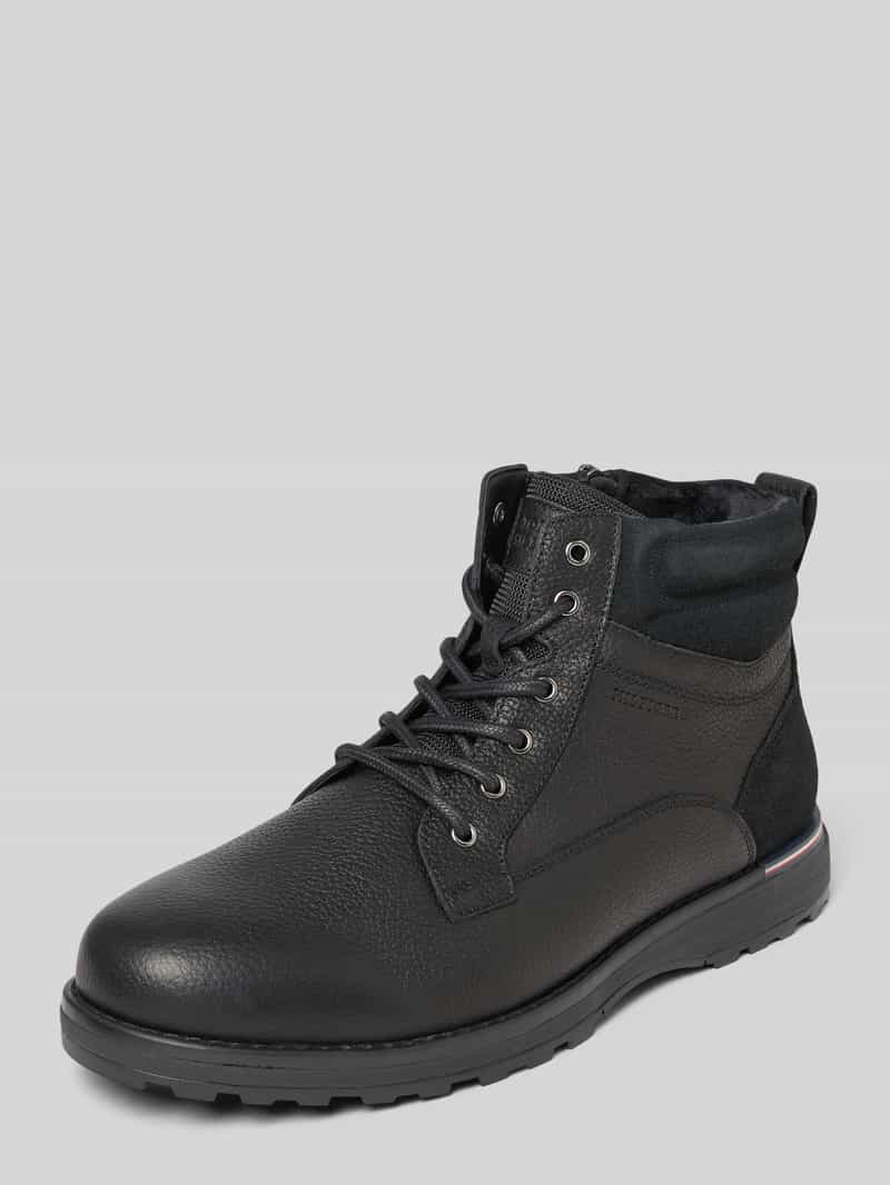 Kozaki sznurowane z naturalnej skóry bydlęcej