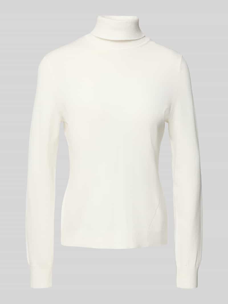 Sweter z dzianiny z golfem