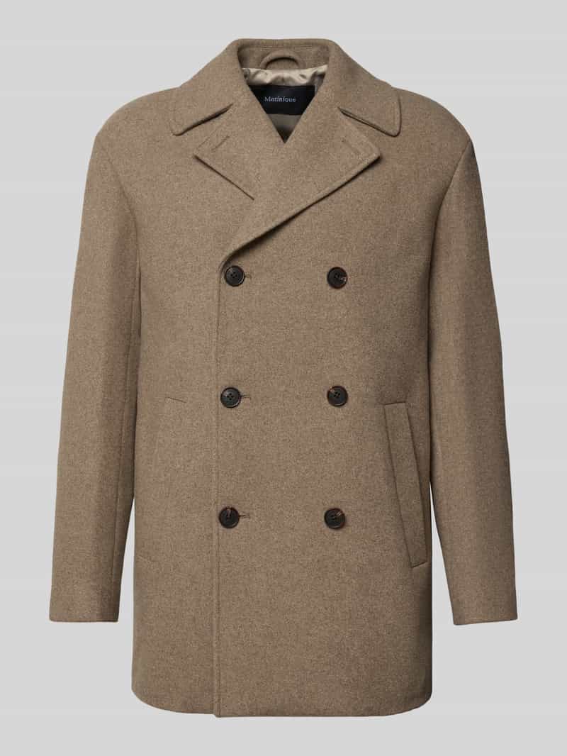 Płaszcz z mieszanki wełny model ‘BURNLEY’