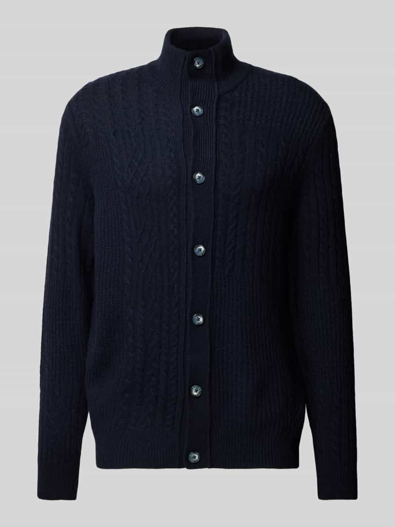 Kurtka z dzianiny o kroju regular fit z dodatkiem wiskozy model ‘Jeff’