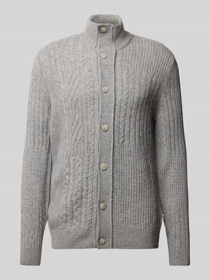 Kurtka z dzianiny o kroju regular fit z dodatkiem wiskozy model ‘Jeff’