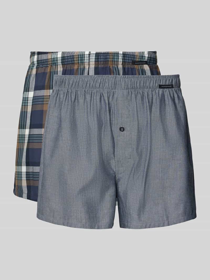 Bokserki o kroju relaxed fit z naszywką z logo w zestawie 2 szt.