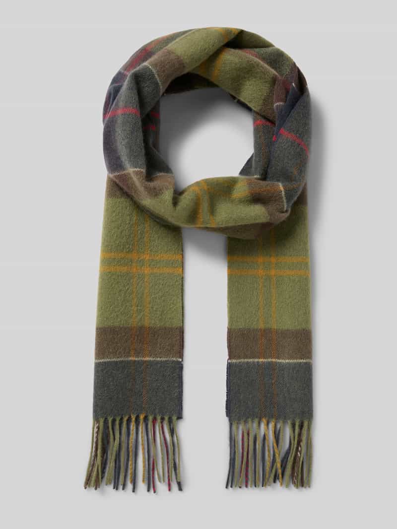 Szal z kaszmiru z frędzlami