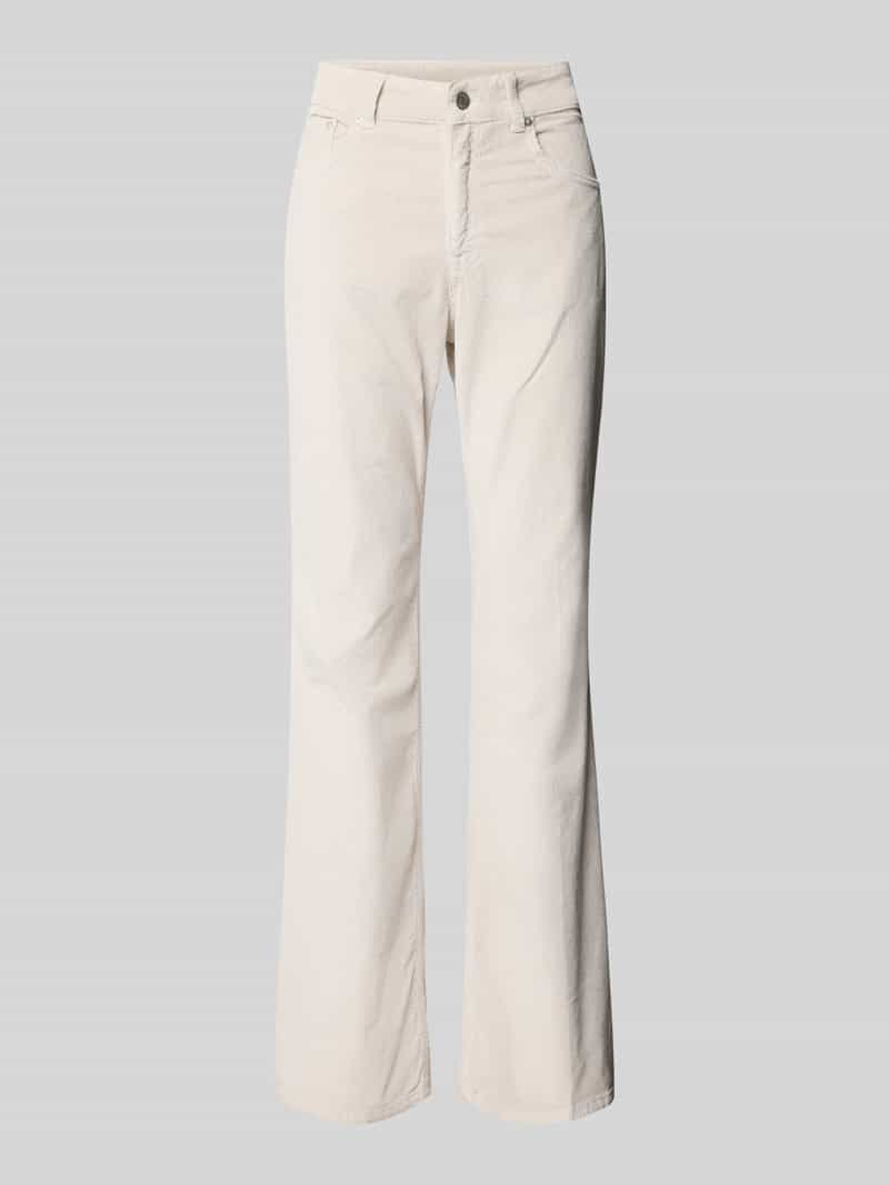 Spodnie sztruksowe o rozkloszowanym kroju z 5 kieszeniami model ‘Cordur’