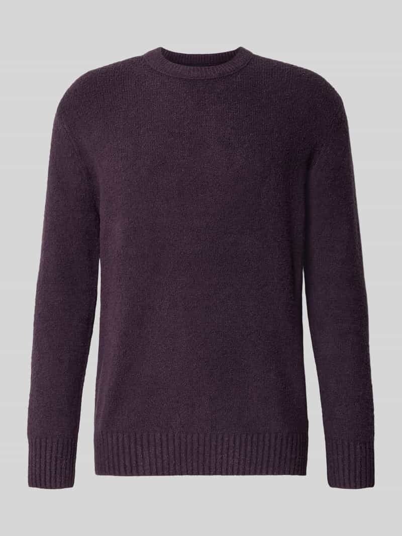 Sweter z dzianiny o kroju regular fit z dodatkiem wełny model ‘BOSSE-R’