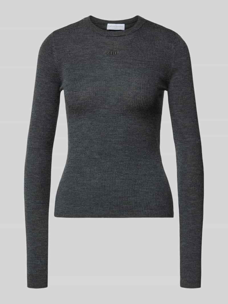 Sweter z dzianiny z wełny z haftem model ‘Corin Jumper’