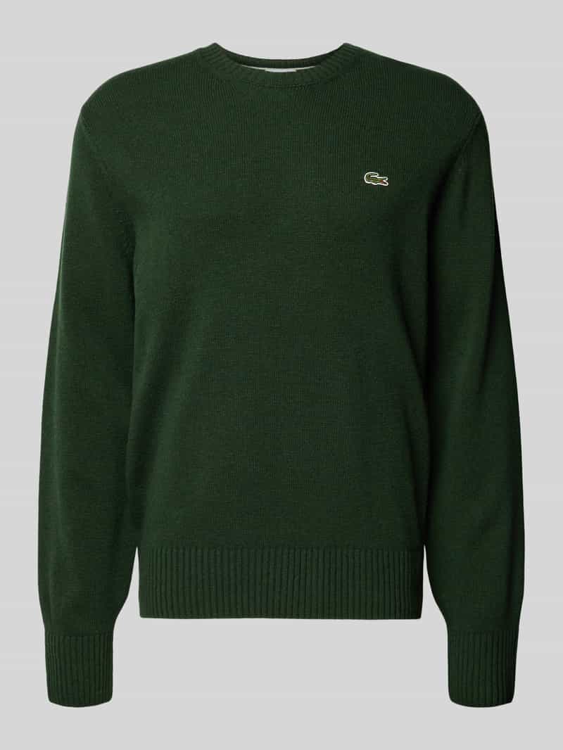 Sweter z dzianiny o kroju regular fit z czystej wełny