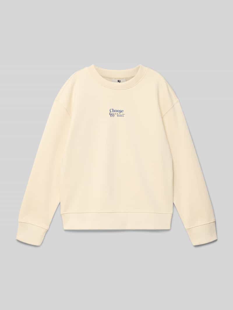 Bluza o kroju regular fit z nadrukiem z logo