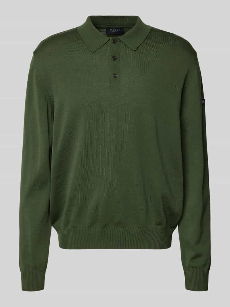 Sweter o kroju regular fit z imitacji dzianiny z wełny merino