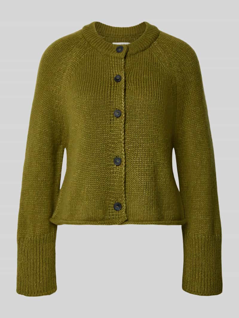 Kardigan o luźnym kroju z mieszanki żywej wełny